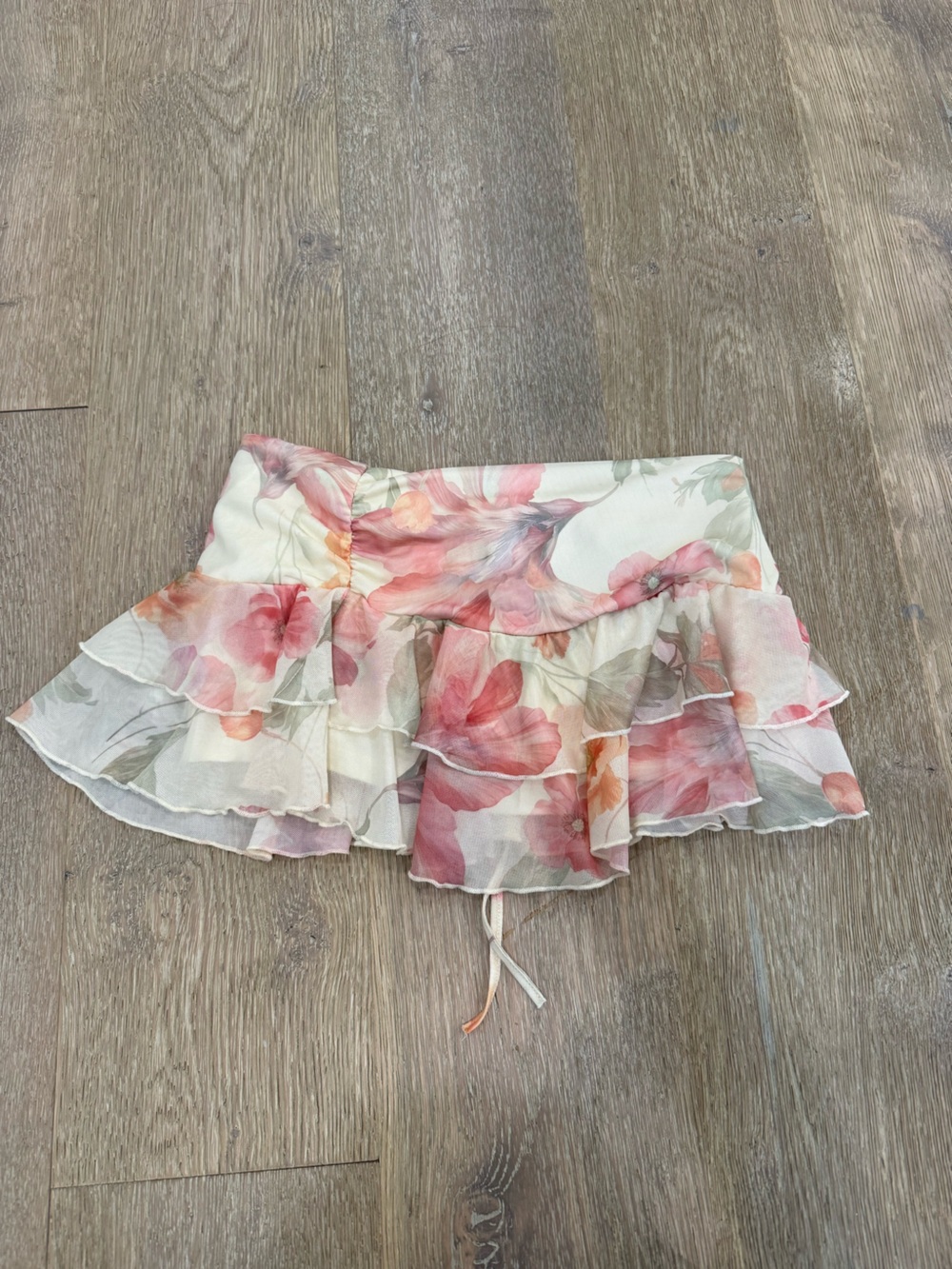 Floral Ruffle Mini Skirt - Picture 4 of 4
